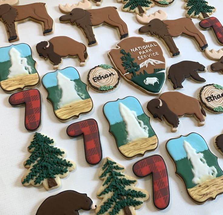 National Forest State Park Cookie Cutter 9 Piece Set from The Cookie Cutter Shop – Tin Plated Steel Cookie Cutters