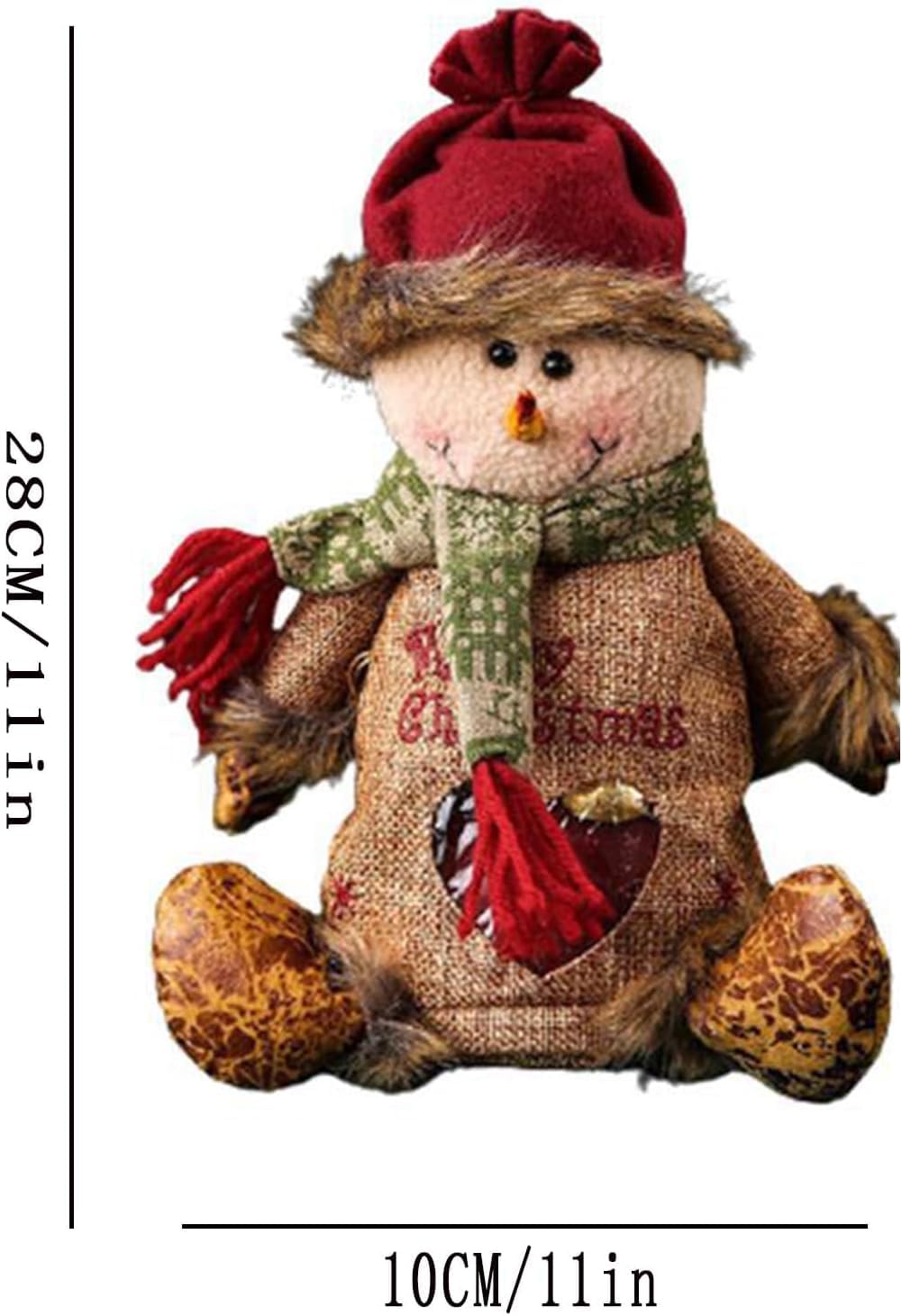 CphZnf Christmas Gift Bags Zipper Design, Christmas Gift Doll Bags, Small Christmas Gift Bags, Christmas Candy Bags, Christmas Bags With Drawstring,Christmas Gift Bags For Party And Festival (6pcs)