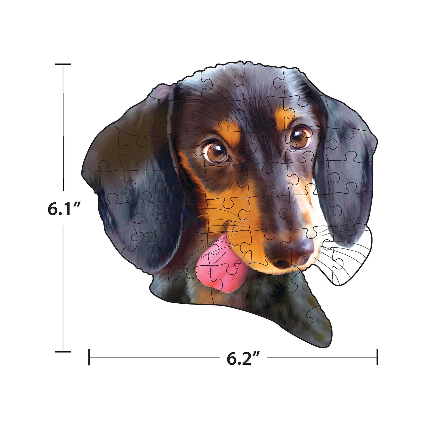 RoseArt - Mini-Shaped - Dog Selfies - 500 Piece Jigsaw Puzzle for Adults