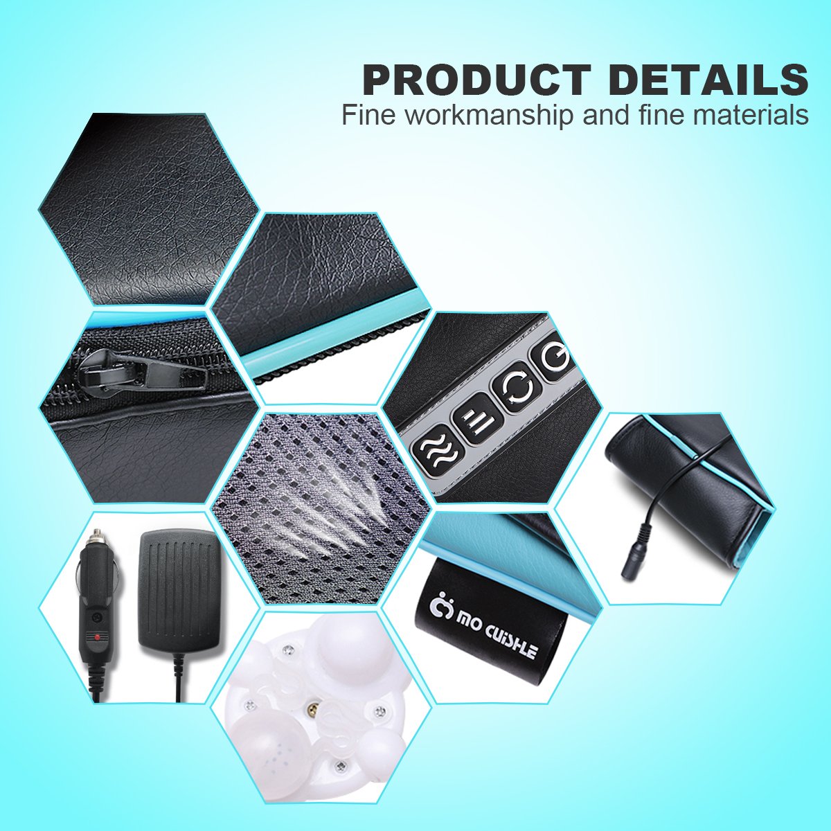 Mo Cuishle Shiatsu Neck and Shoulder Massager with Heat – Deep Kneading Massage for Relaxation – Ideal for Christmas, Mother's Day, Father's Day, Gifts for Men, Women, Mom and Dad