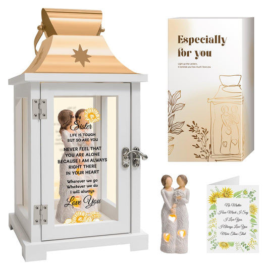Homazing Sister Gifts Lantern - Unique Sister Gift Ideas for Mothers Day, Christmas, Thanksgiving