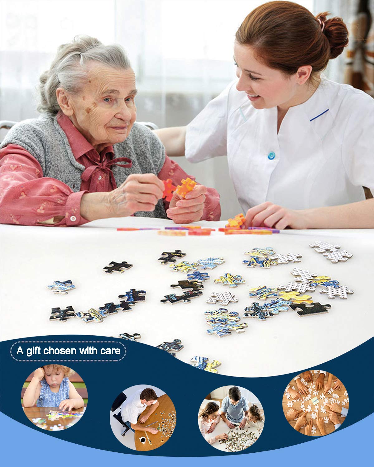 Mini Jigsaw Puzzles for Adults 150 Pieces(4 Packs) Small Jigsaw Puzzle Challenging Micro Puzzle Difficult Tiny Puzzle Home Decor Entertainment 6x4in (4 Pack-4)