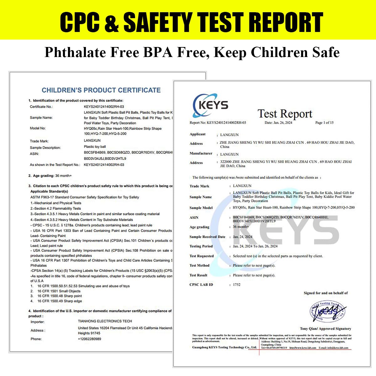 LANGXUN 50 100 200 Balls Soft Plastic Ball Pit Balls for Kids, Gift for Baby Toddler Birthday Christmas, Ball Pit Play Tent, Baby Kiddie Pool Water Toys, Party Decoration