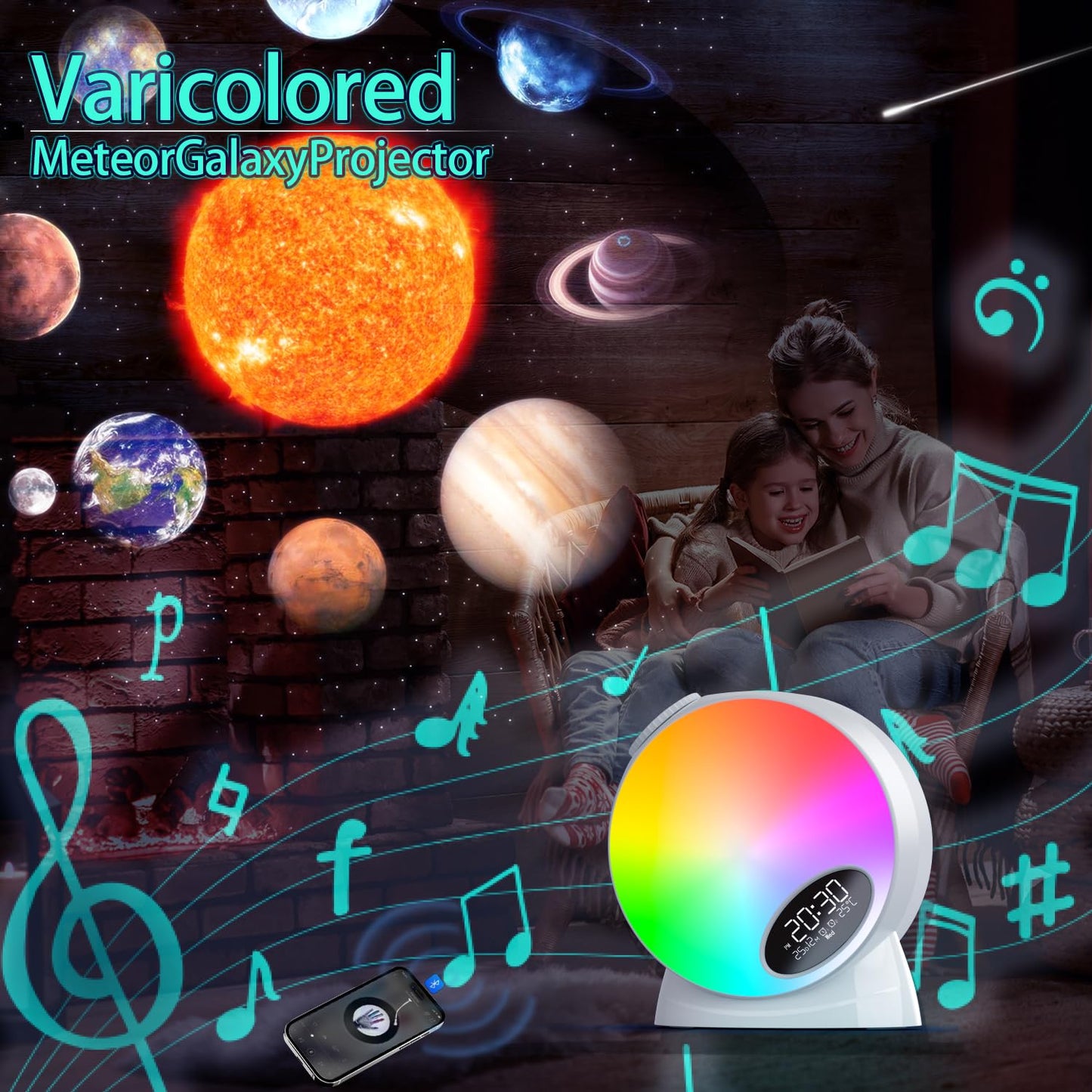 Star Projector,13 in 1 HD Planetarium Galaxy Projector for Bedroom,LED Space Galaxy Lamp with Bluetooth Speaker & White Noise,Remote/Auto-Off Timer,Star Night Light for Adults Kids Gifts Home Decor