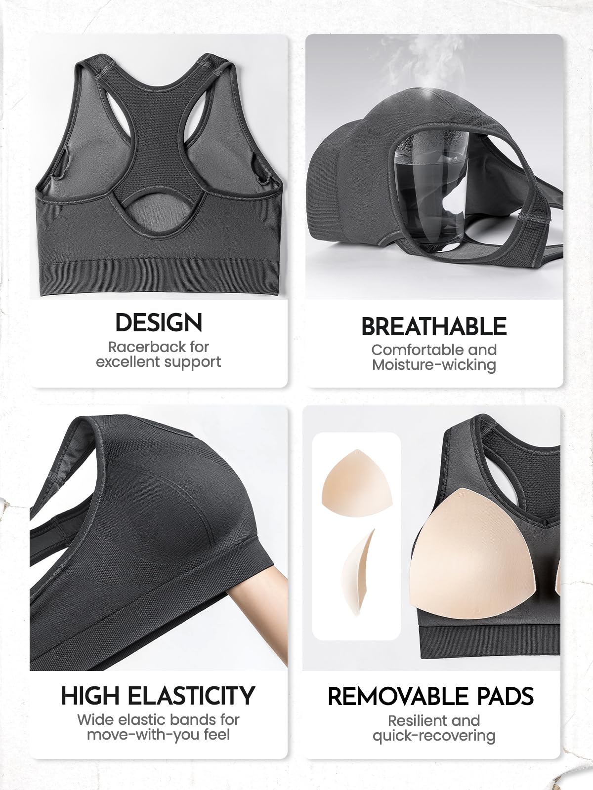 FITTIN Womens Gifts for Mom Wife：Best Gift for Mother Daughter Old Ladies Nurse - Sports Bra Present for Sister teenaga Girl Friend Stocking Stuffer