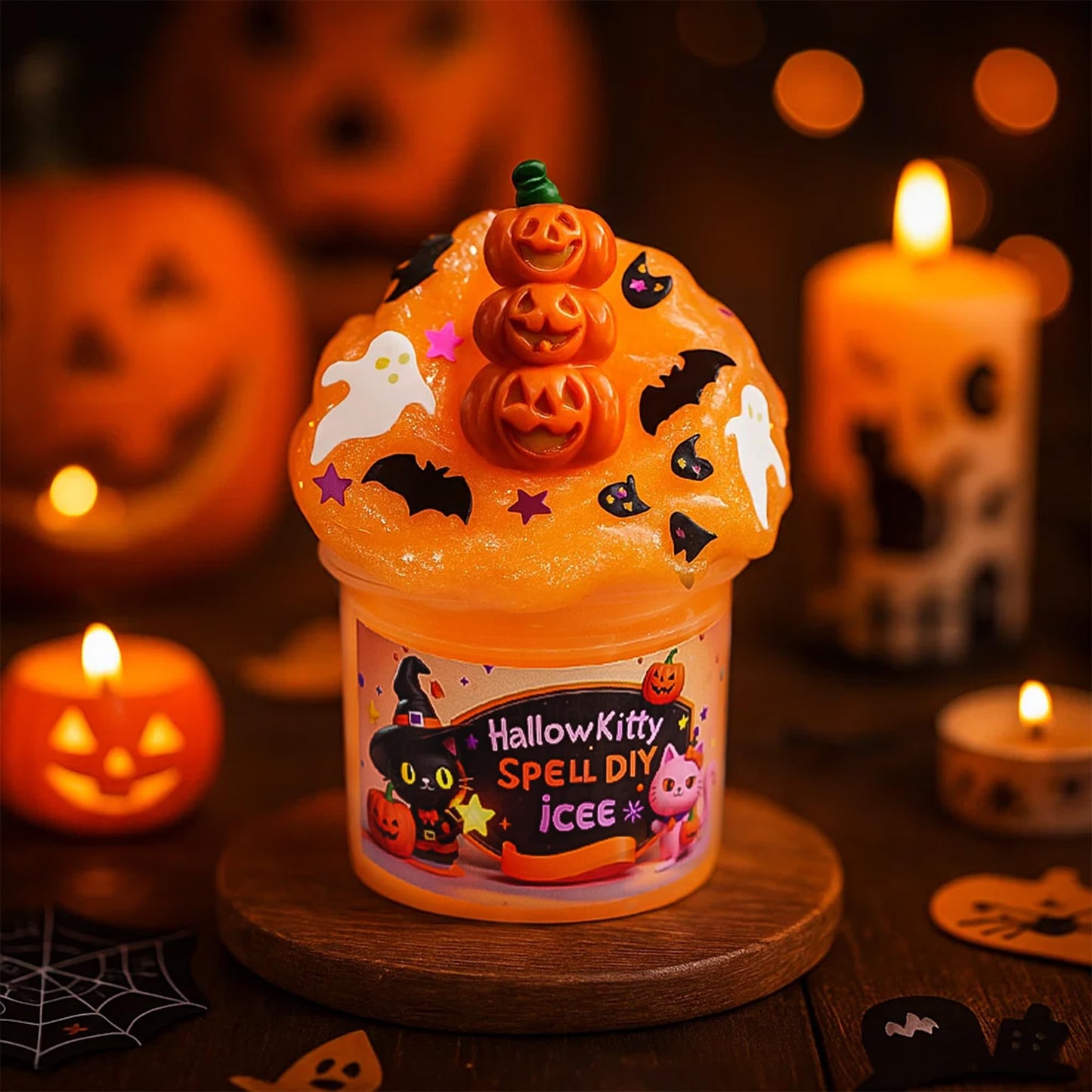 Slime Advent Calendar 2025, 24 Days of Spooky Countdown Calendar, Halloween and Christmas Gift for Kids Teens Girls and Boys