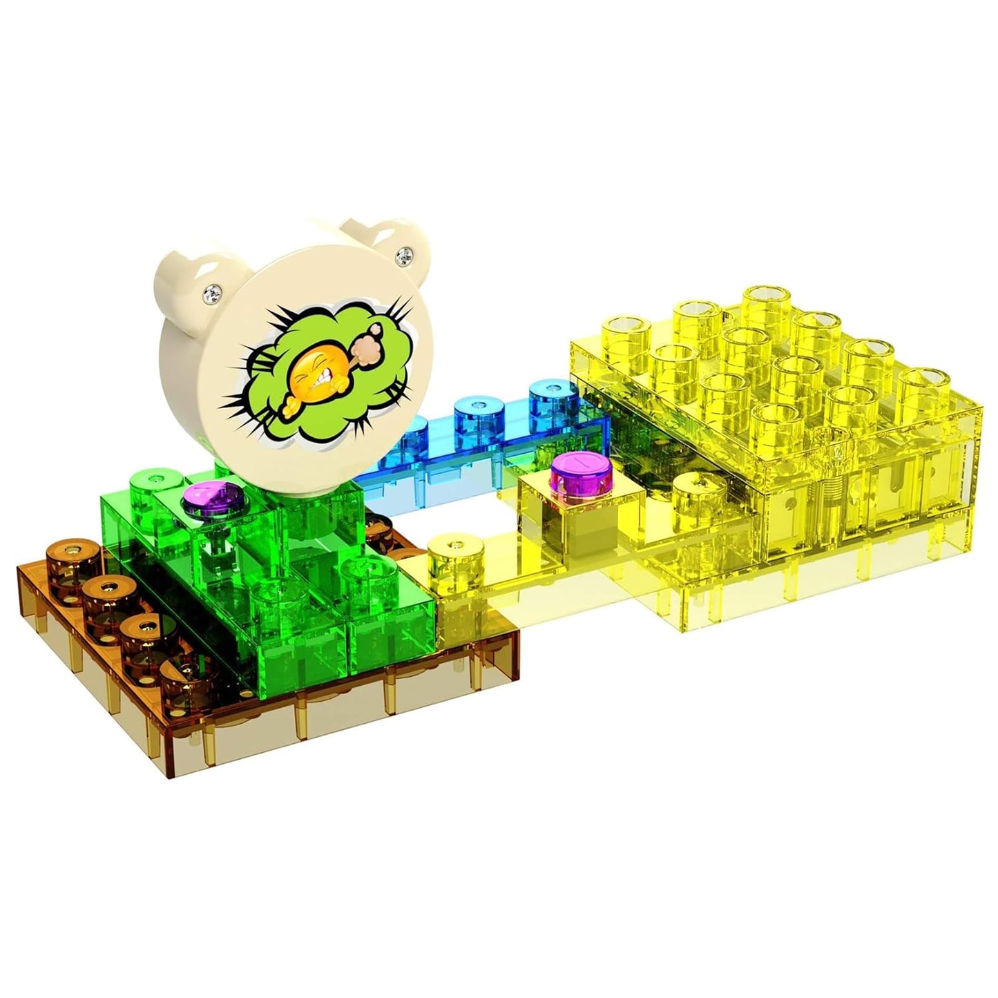 E-Blox Building Blocks STEM Circuit Kit, Build Your Own Burp & Fart Machine, Add Funny Sounds to Brick & Structure Science Projects, Birthday & Gag Gift, Boys, Girls, 5+