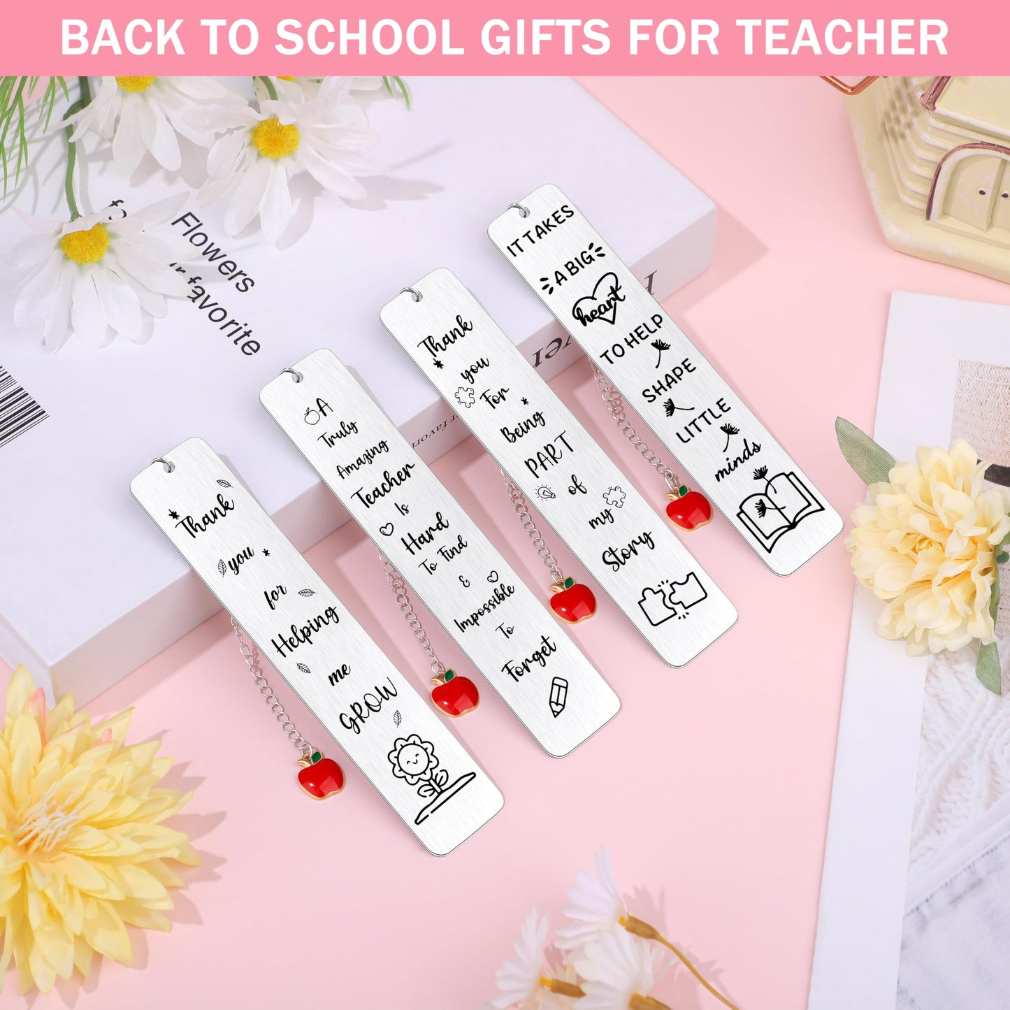 JSTUMB 12 Pcs Teacher Appreciation Gifts Bulk for Women 2025, Christmas End of Year Thank You Gifts for Teachers Back to School