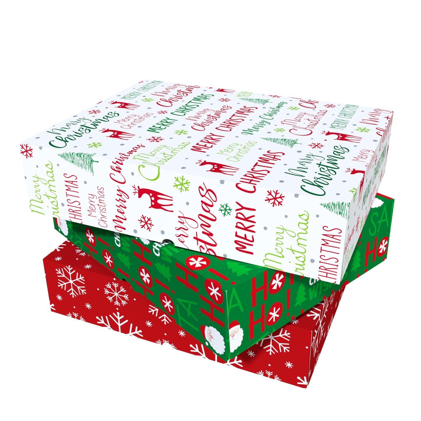 CoroRio 12 Pack Extra Large Christmas Gift Boxes with Lids for Presents- 17x13x4 Inch Premium Deep Christmas Clothes Boxes for Wrapping Gifts, XL Clothing Gift Boxes for Present, Robes, Shirts, Blanket, Lingerie, Sweaters or Coat