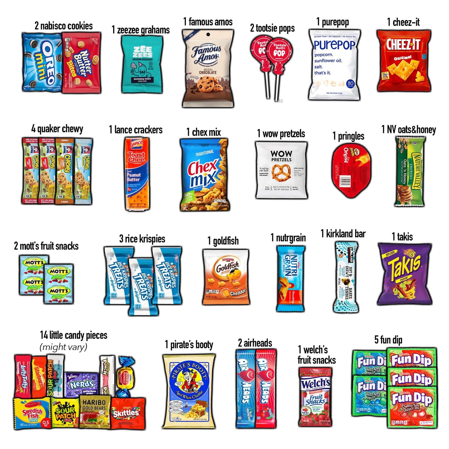 CRAVEBOX Gift Snack Box (45 Count) Variety Pack Care Package
