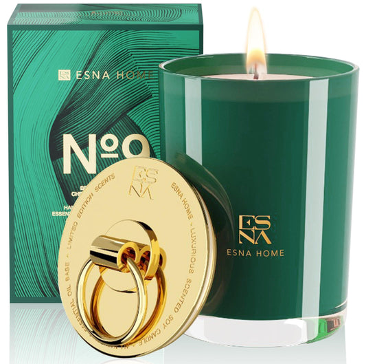 Luxury Christmas Scented Candles | Aromatherapy Natural Soy 8.8oz | 50 Hours Long Burning | Lavender & Sandalwood Essential Oils | Xmas Stress Relief Home Candles | Holiday Housewarming Gift