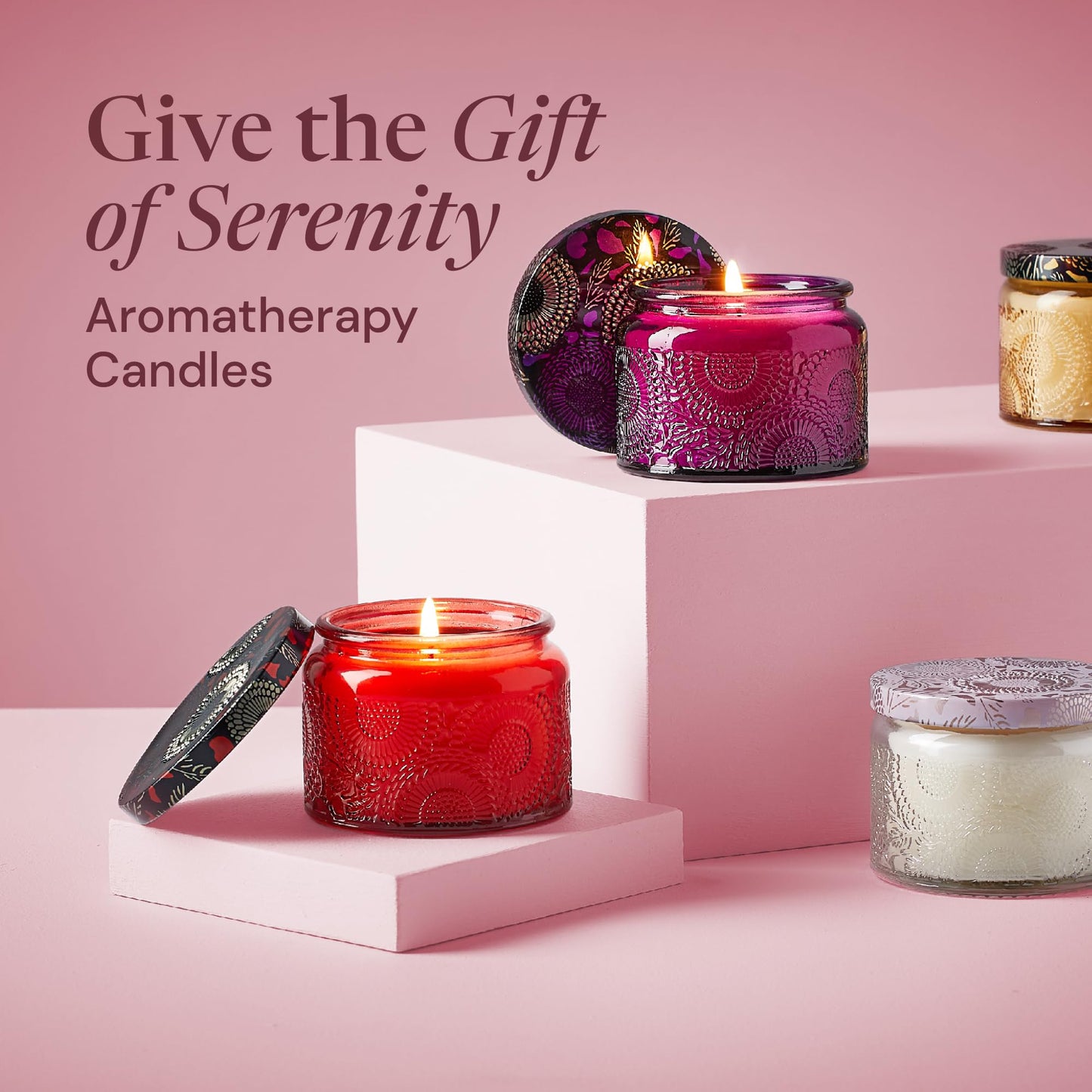 Aromatherapy Candle Gift Set for Women - Scented Home Decor & Pampering Present for Women's Day, Birthday, Bridesmaid, Anniversary with Sachets - Bridal Shower Gifts - Scented Candles for Home