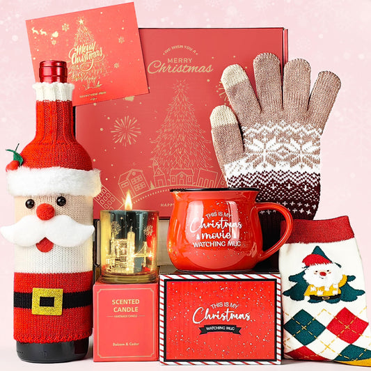 Christmas Gifts for Women, Womens Christmas Gifts 2025 Christmas Mug for Coworker Best Friend Teacher, Merry Christmas Gifts Basket Set Unique Christmas Gift Ideas